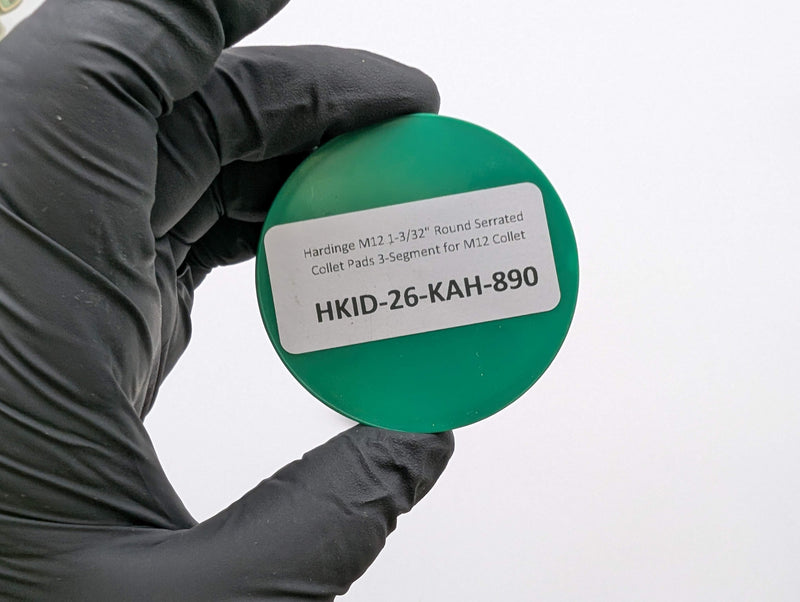 Hardinge M12 1-3/32" Round Serrated Collet Pads 3-Segment for M12 Collet