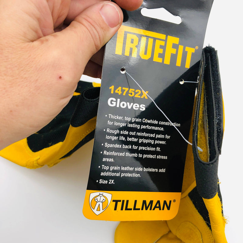 Tillman 1475 Drivers Glove Size 2XL TrueFit Leather Mechanics Construction 2 Prs 4