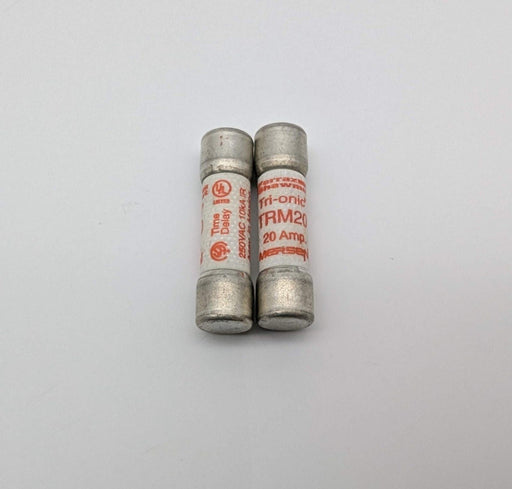 Mersen TRM20 Midget Fuses 20A 250V Tri-Onic Time-Delay Pack of 2 1