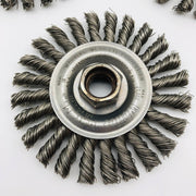 Weiler 13276 Abrasive Wire Wheel 4" Cable Twist .020 SS 5/8-11 AH CTA-4 Pk of 5 3