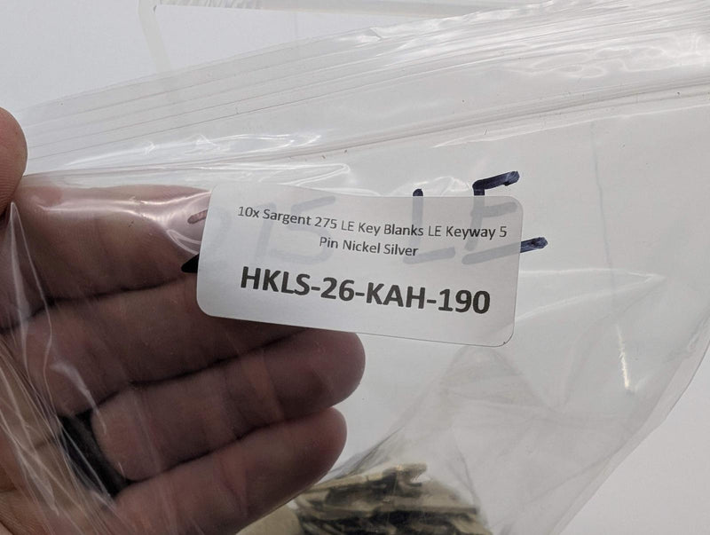 10x Sargent 275 LE Key Blanks LE Keyway 5 Pin Nickel Silver 3