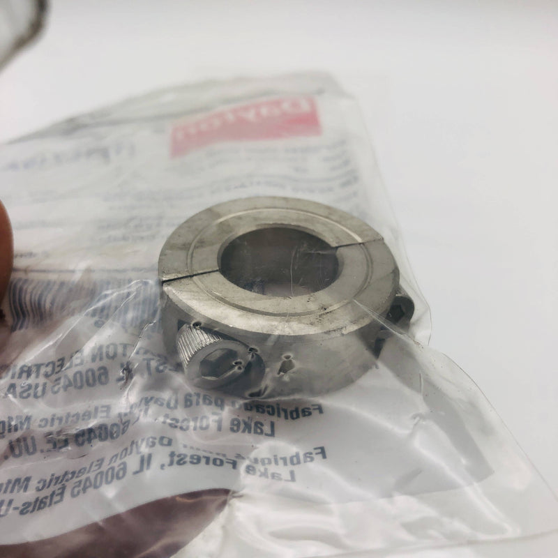 Dayton 1L719A Shaft Collar Stainless Steel Clamp On Style 3/4in Bore 2-Piece 3