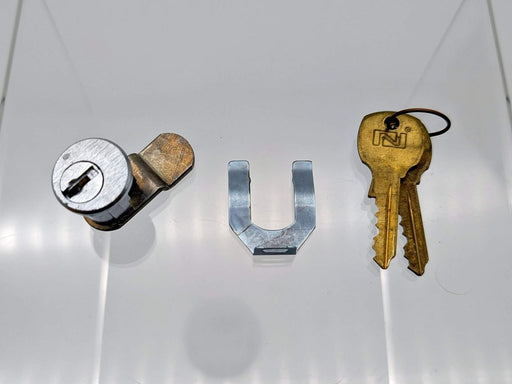 National C8711 Mailbox Lock Bright Nickel 5 Pin Keyed Diff for USPS & Bommer Box 1