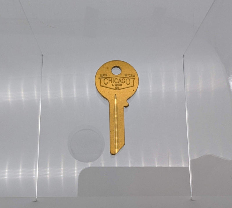 10x Chicago KP12 Key Blanks 5 Pin Brass for Some File Cabinet & Cam Locks