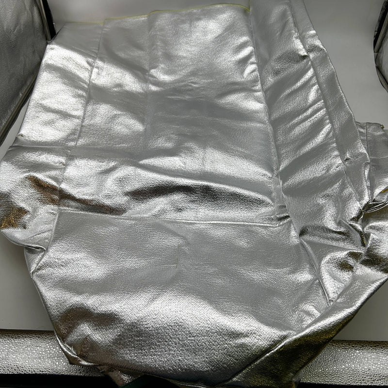 National C22NL4X45 Aluminized Coat 4XL Deluxe 45in Vented Silver Carbon Armour