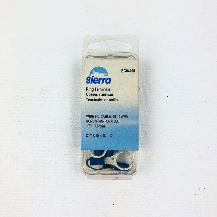 Sierra EC04200 Ring Terminals 3/8" 16-14 AWG Qty 10 New NOS 7