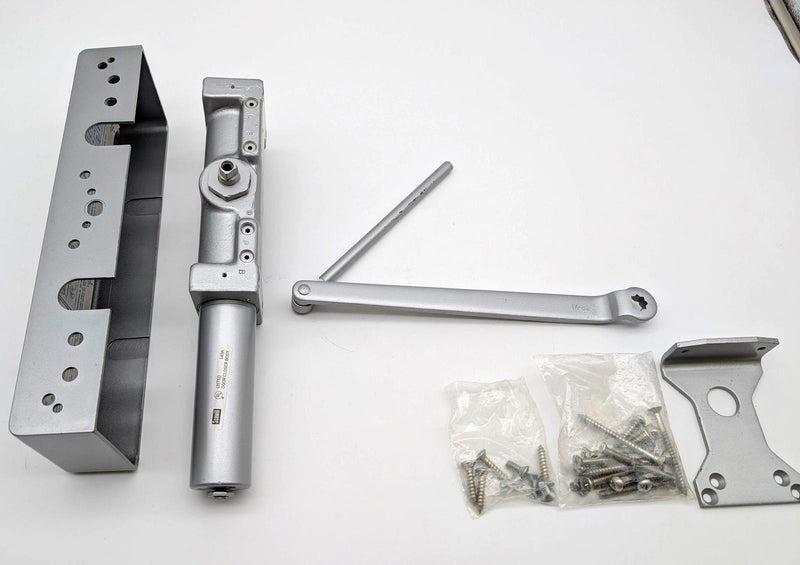 Norton 7500H Door Closer Narrow Projection Hold Open Aluminum Finish Size 2-6 1