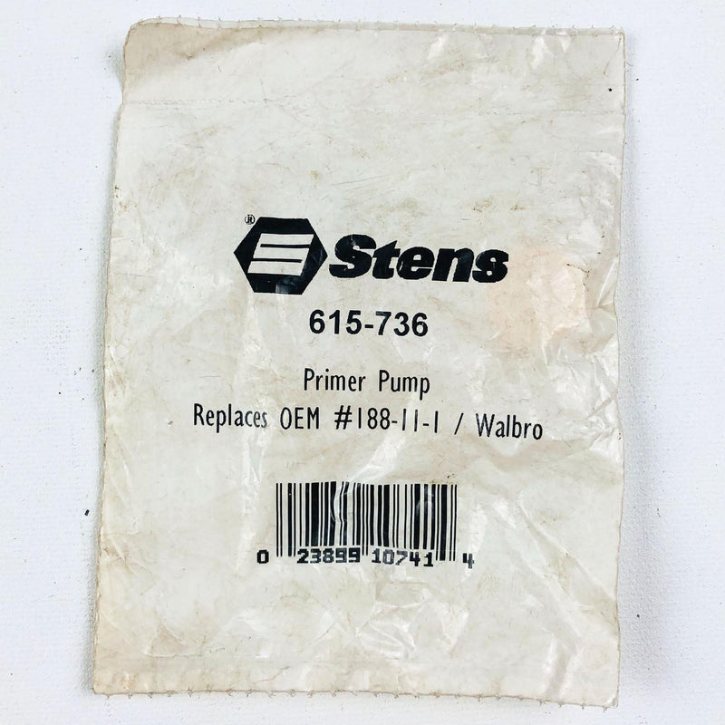 Stens 615-736 Primer Pump New NOS Replaces 188-11-1 Walbro 6