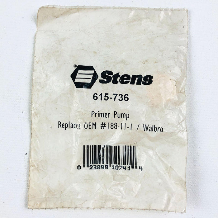 Stens 615-736 Primer Pump New NOS Replaces 188-11-1 Walbro 6