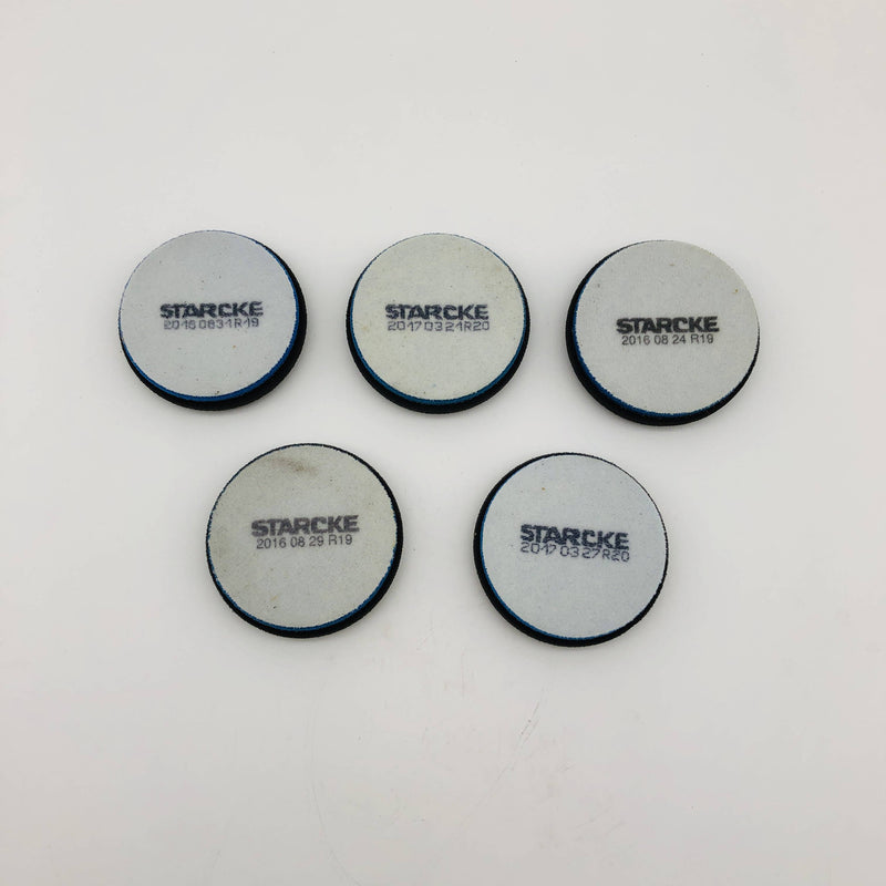 Starcke 3BP-BB Buffing Polishing Pad 3in Soft Blue Foam Hook Loop R19 Lot of 5 6