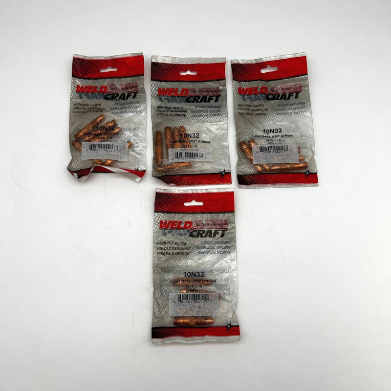 WeldCraft 10N32 Collet Body for 3/32" 2.4mm Copper for Tig Welding Lot of 20
