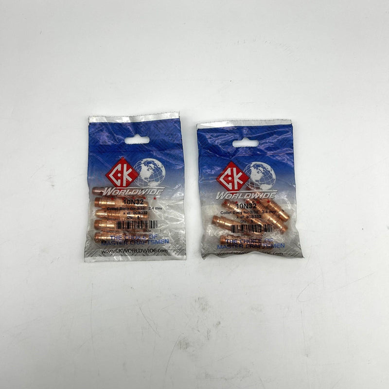 CK Worldwide 10N32 Collet Body for 3/32" 2.4mm Copper Lot of 10