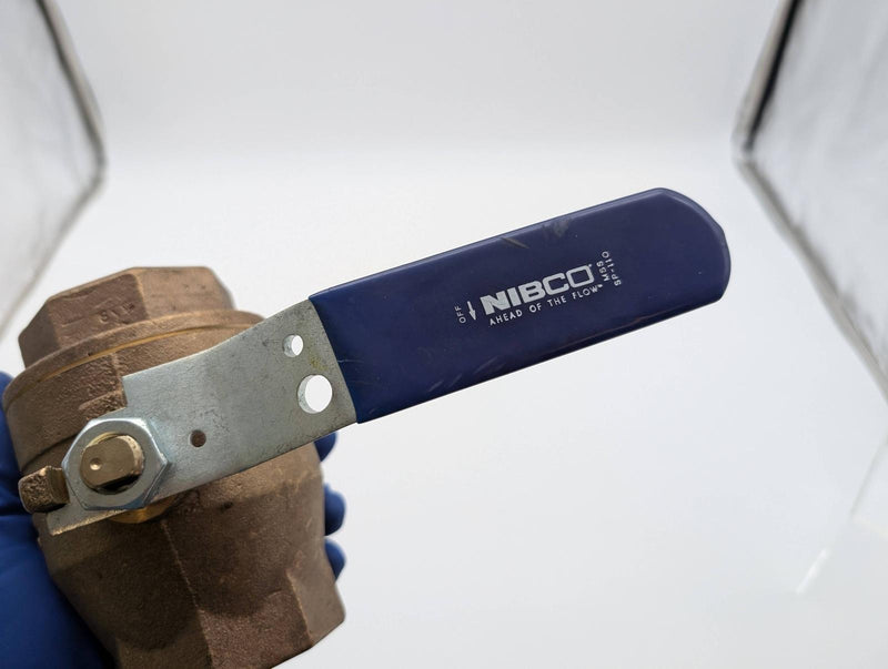 Nibco T-585-70 Ball Valve 2" NPT Bronze Lever Handle Bubble Tight 600 PSI 5