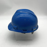 MSA 475359 Hard Hat V Gard Blue Cap Oil Oilfield Refinery Memorabilia Staz-On 9
