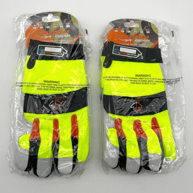 Superior MXGKGHV Leather Glove Size XL Goatskin Cut Lvl 5 Hi Visibility 2 Pairs 1