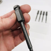 5pk Apex AN-4MM Socket Head Hex Power Drive Bit 7/16in Shank 4MM Metric 5