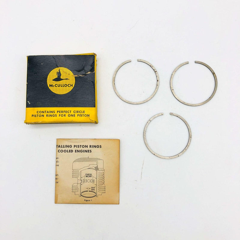 McCulloch 28451 Piston Ring Set Standard for Chainsaw OEM New Old Stock NOS Open 6