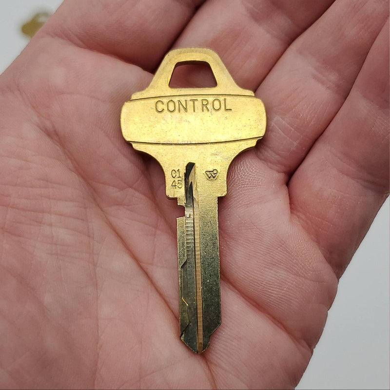 2x Schlage 35-016 C145 Key Blanks Everest Control Key C145 Keyway Nickel Silver 2