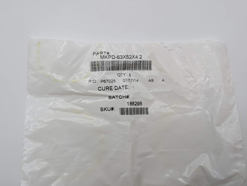 Hercules MKPD-63X52X4.2 Hydraulic Piston Seal 52mm ID 63mm OD 4.2mm Height 3