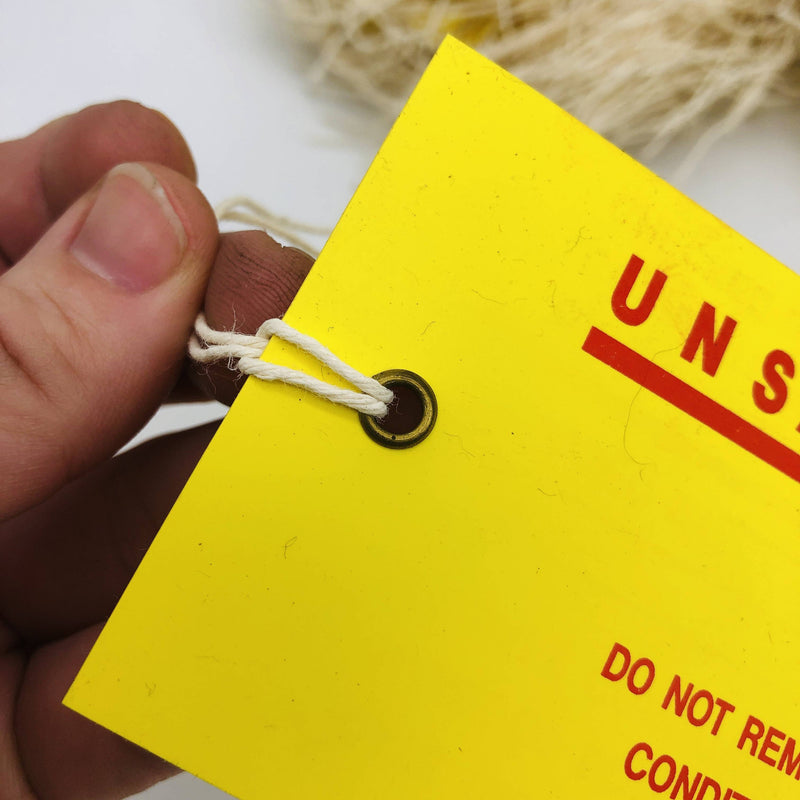 Linco 0010052 Unsafe Condition Tag Yellow Red 2-5/8in x 5-1/4in Lot of 200 Tags 7