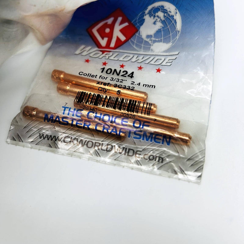 3/32 Inch Copper Std Collet for Tig Torches CKWorldwide Profax PX10N24 Lot of 50 2