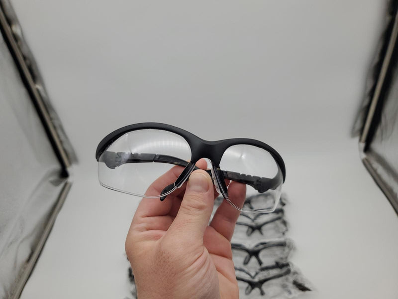 MCR KD310 Safety Glasses Klondike Plus Ratchet Black Frame Clear Lenses 10 Pairs 2