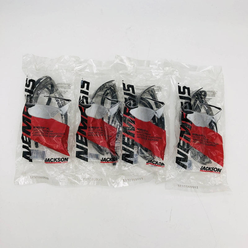 Jackson 25704 Safety Glasses Nemesis VL Smoke Lens Gunmetal Temples 4 Pairs 10