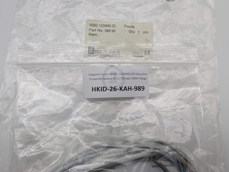 Pepperl+Fuchs NBB2-12GM40-Z0 Inductive Proximity Sensor M12 Thread 2MM Range