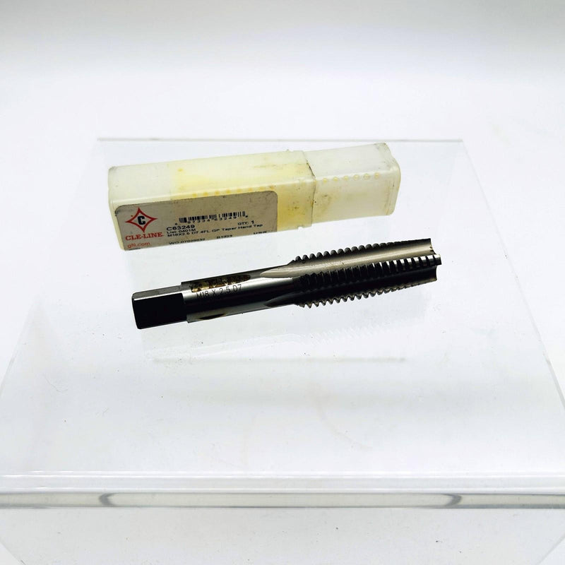 Cle-Line C63249 Taper Hand Tap 0401M M18x2.5 D7 4 Flutes General Purpose HSS