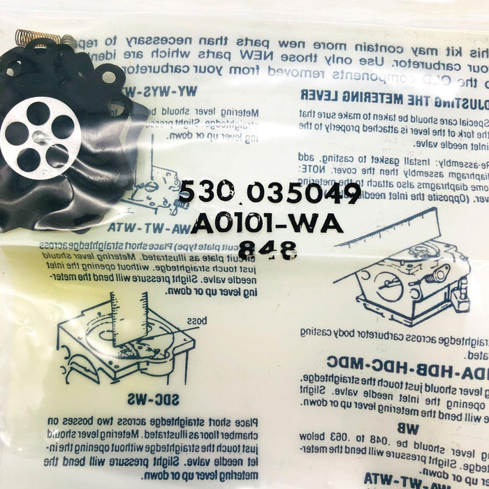 Poulan 530035049 Carburetor Kit for Chainsaw OEM NOS Sealed A0101-WA 6