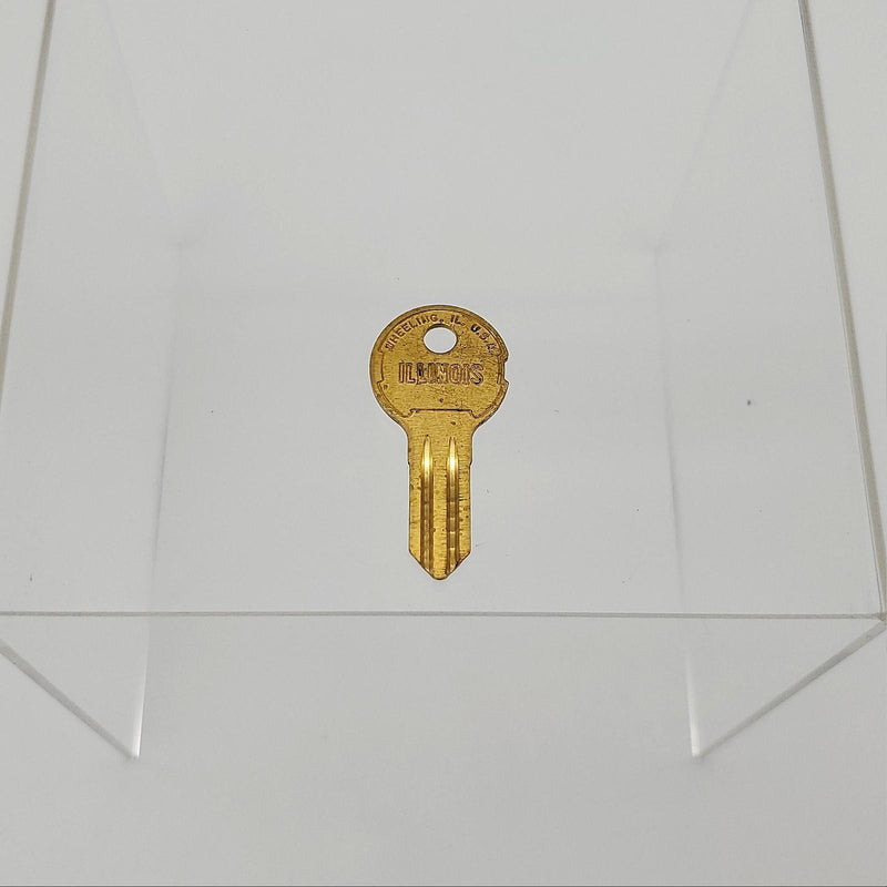 5x Illinois Lock 310P Key Blanks Single Bitted Keyway Brass NOS 2