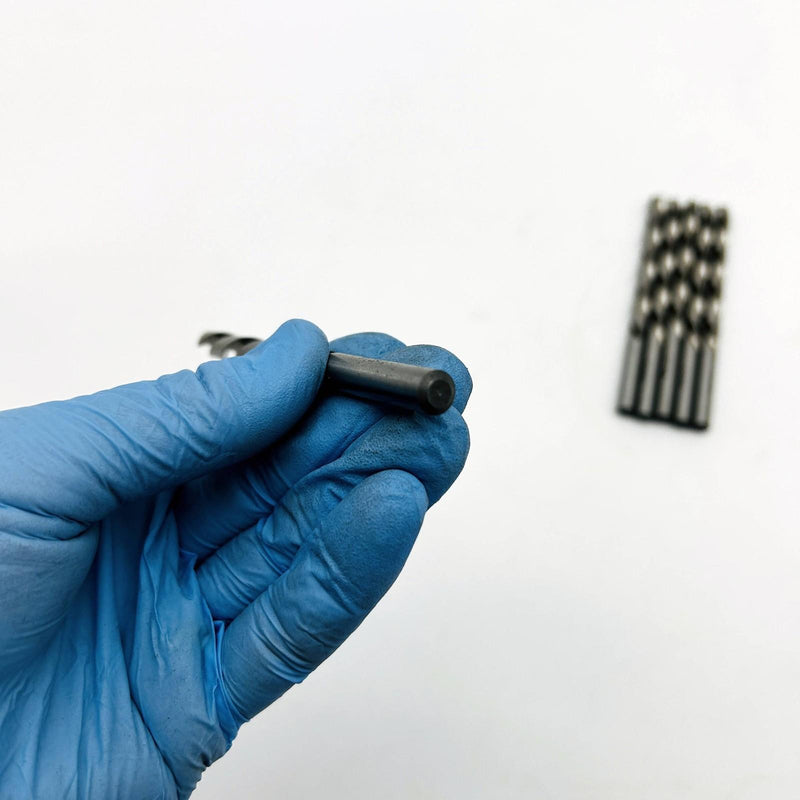 Cle-Line C18416 Jobber Length Drill Bit 1898L 19/64 LH Cut Bright HSS 6pk