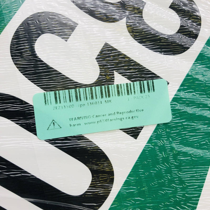 50pk LabelMaster ZEZ33500 Non Flammable Gas Placard UN3500 E-Z Removable Vinyl 2