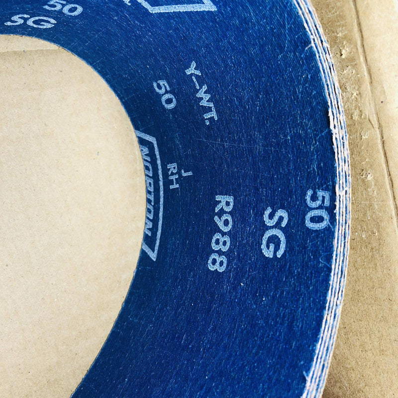 Norton 78072771217 Sanding Belt 4X36 50 Grit R988 Aluminum Oxide Pack of 10 3