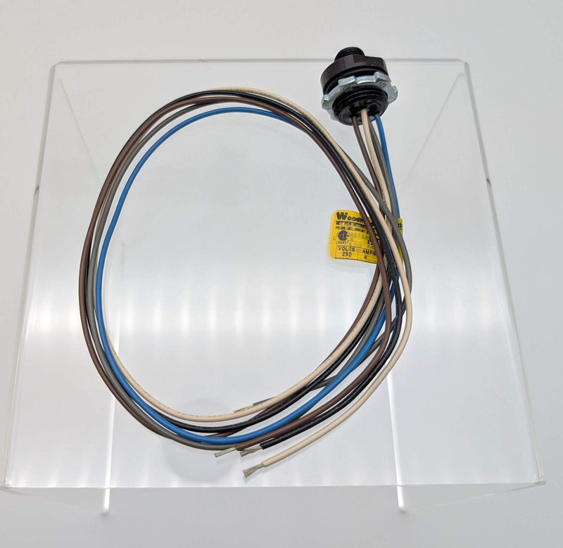 Brad 8R5006A16M005 Micro-Change M12 Receptacle 1/2"-14 NPT 0.5M Len 5 Pole 1