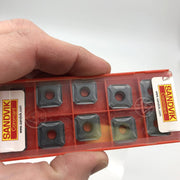 10pk Sandvik R245-12 T3 M-PL Milling Insert Grade 1010 Square Solid Carbide 6
