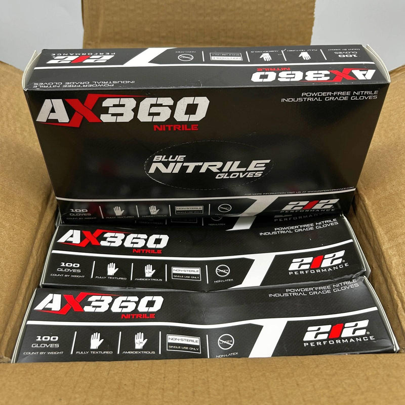 212 Performance NTG-03-010 Disposable Glove Large 5mil Blue Nitrile PF 10BX/Case 1