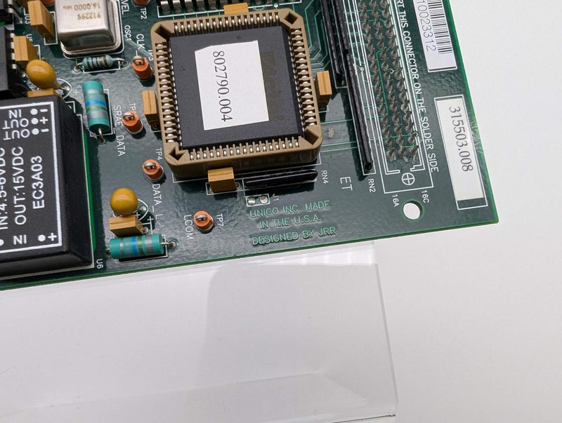 Unico 315503.008 Feedback Control Board Module PCB 10023312 Serial Number