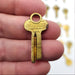 Keys for Crafting 50 Gold Tone Keys Eagle Sargent Corbin Jewelry & Art Rusty 10