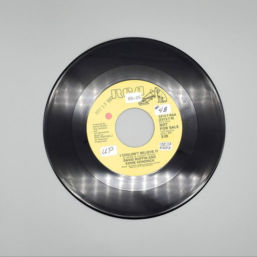 David Ruffin I Couldn't Believe It Single Record RCA 1987 5313-7-RAA PROMO 1