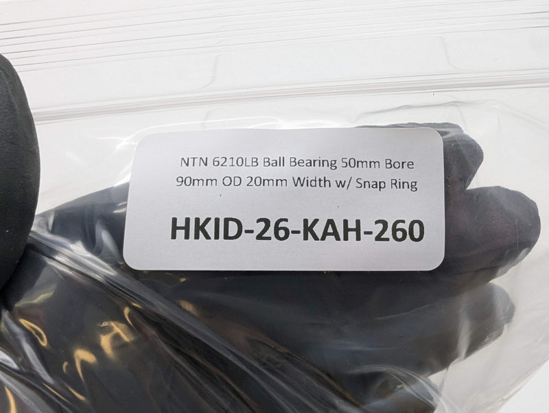 NTN 6210LB Ball Bearing 50mm Bore 90mm OD 20mm Width w/ Snap Ring 4