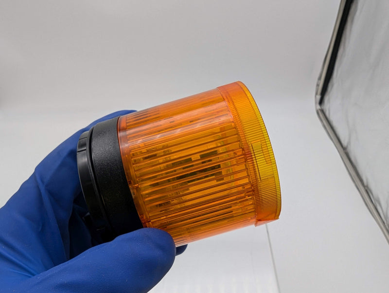 Allen Bradley 855T-B24TL5 Orange Stack Light Module Steady 24V w/ Bulb 3