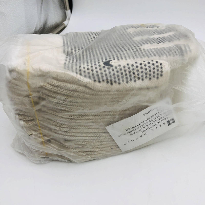 Elco M66PC-PD2 Work Gloves Mens Size XL PVC Dots Cotton/Poly String Knit 12pairs 9