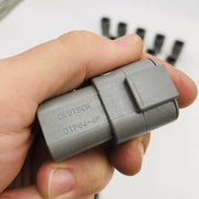 TE Connectivity DTP04-4P Receptacle Connector 4 Pin Grey Wire to Wire Pack of 10 4