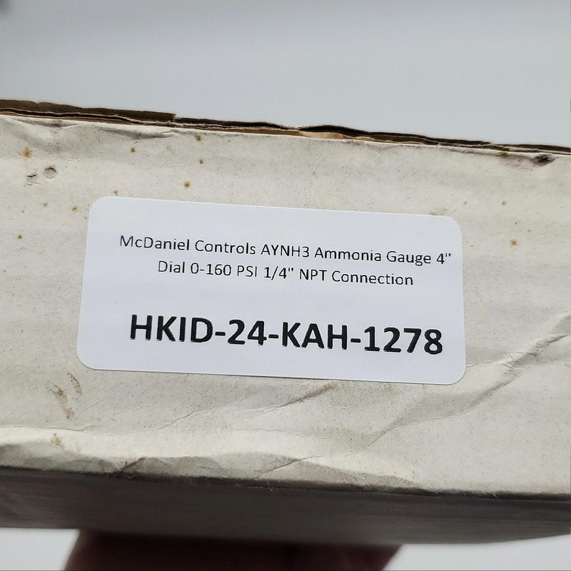 McDaniel Controls AYNH3 Ammonia Gauge 4" Dial 0-160 PSI 1/4" NPT Connection 6
