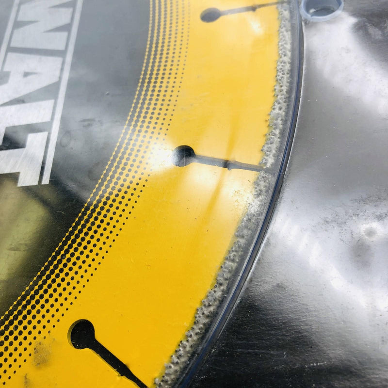 Dewalt DW8500 Circular Chop Saw Blade 14" w 1" Arbor Diamond Edge Metal Cutting 7