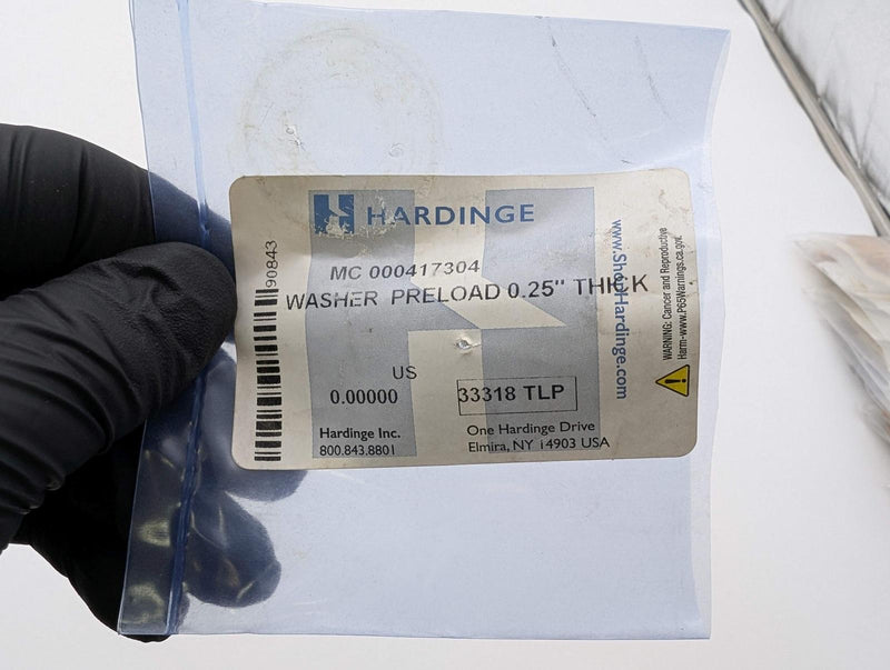 Hardinge MC 000417304 Preload Washer 0.625" ID 1.295" OD 0.25" Thick