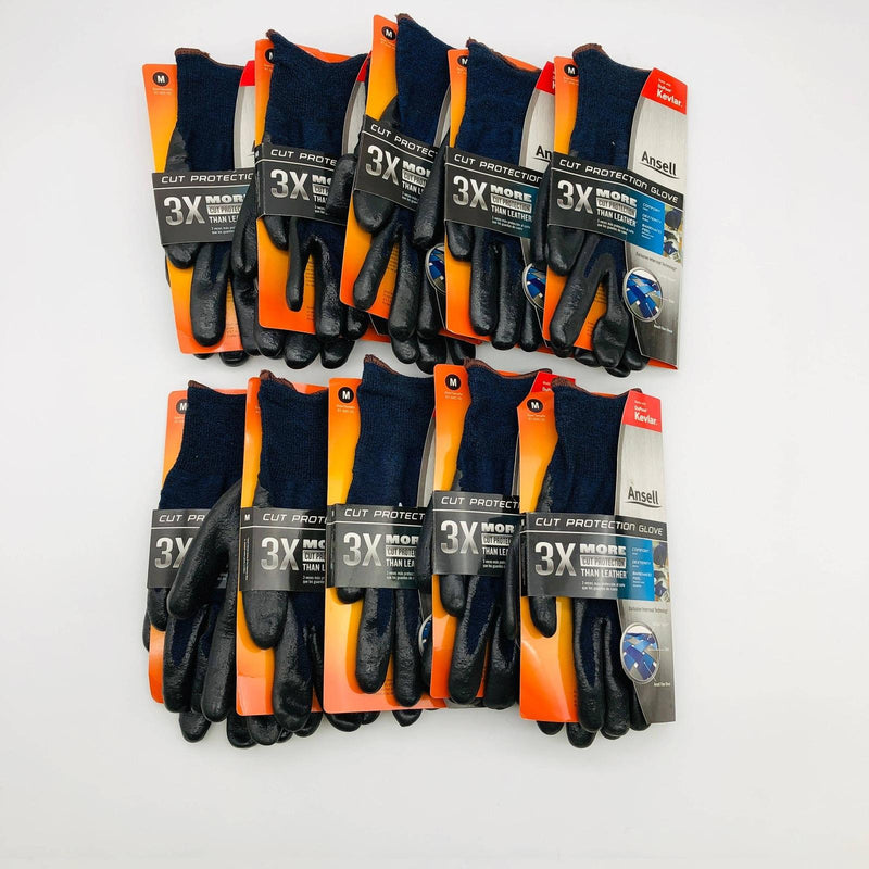 Ansell 97-505 Cut Resistant Work Glove Size Medium 9 Nitrile Foam Palm 10 Pairs 8