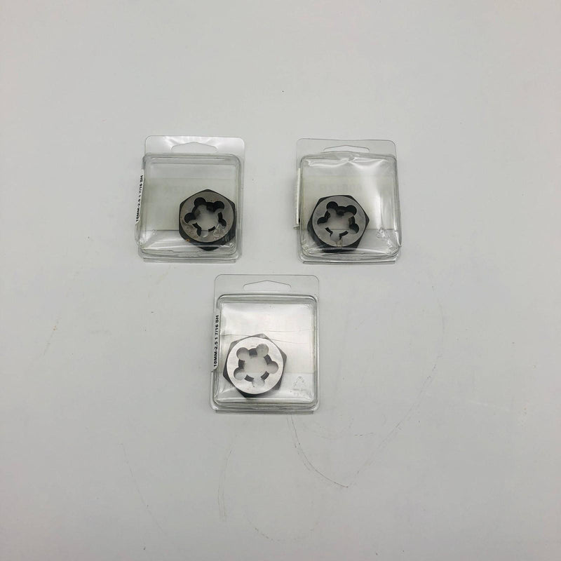 Irwin Hanson 6961ZR Metric Die 18MM-2.5 1-7/16 Shank Lot of 3 6