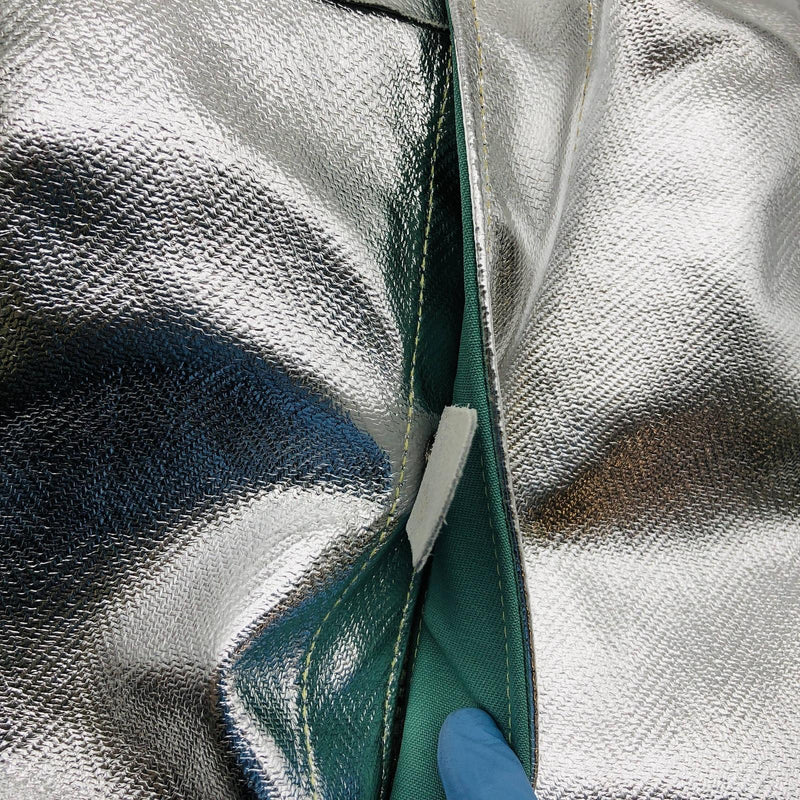 Steel Grip ACK 1136-50 Aluminized Coat 2XL Carbon Aramid 50" L FR Lining Welding 6